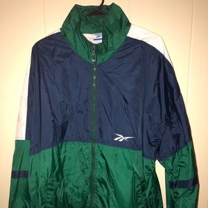 Vintage colorblock Reebok windbreaker